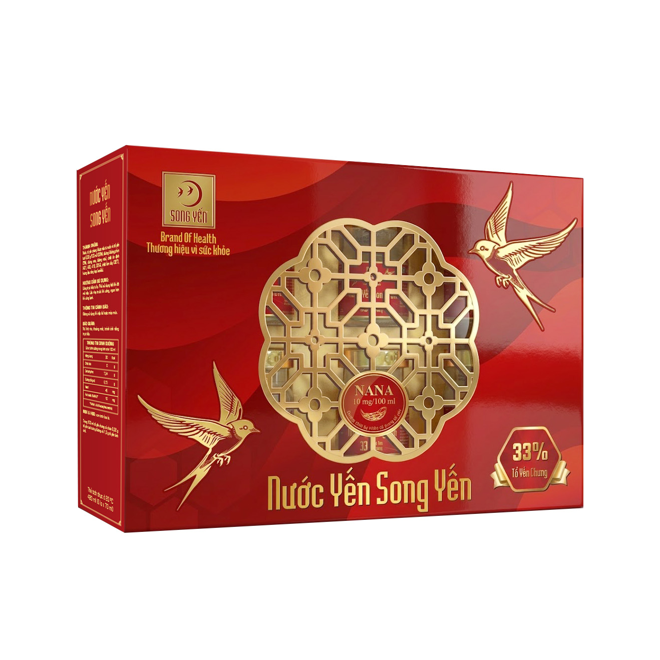 Nước Yến Song Yến (Tổ yến chưng 33%) Hộp 6x70ml